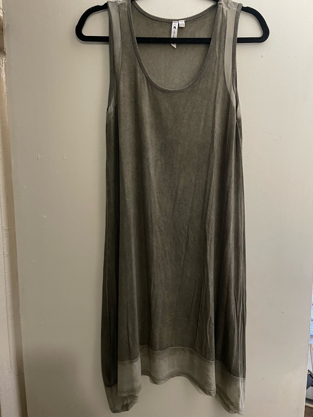 Cable & Gauge Olive Green Maxi Tank Dress
